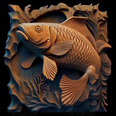 3D model st Sumatran barbus fish (STL)